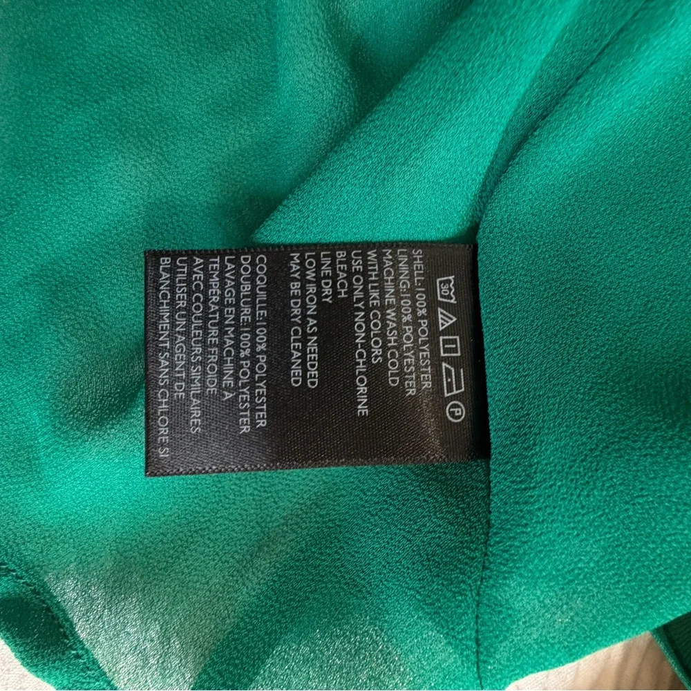 Kimchi Blue Formal Midi Dress emerald green size 8 sleeveless high low - Picture 5 of 15